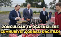 Zonguldak'ta öğrencilere Cumhuriyet çorbası dağıtıldı