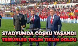 Stadyumda coşku yaşandı:Tribünler tıklım tıklım doldu