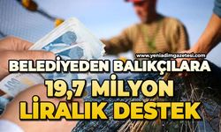 Balıkçılara 19,7 milyon liralık destek