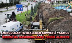 Zonguldak'ta beklenen kuvvetli yağmur öncesi sel baskınına karşı tedbir alınıyor