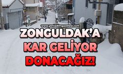 Zonguldak'a kar yağacak ortalık buz kesiyor