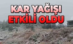 Kar yağışı etkili oldu