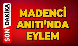 Madenci Anıtı’nda eylem