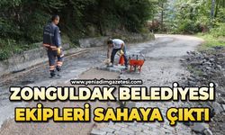 Zonguldak Belediyesi ekipleri sahaya çıktı