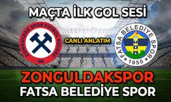 Zonguldakspor-Fatsa Belediyespor maçından ilk gol sesi geldi