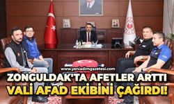 Zonguldak'ta afetler arttı, Vali AFAD ekibini çağırdı!