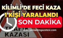 Kilimli'de feci kaza: Ekipler olay yerinde
