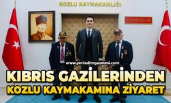 Kıbrıs gazilerinden Kozlu Kaymakamına ziyaret
