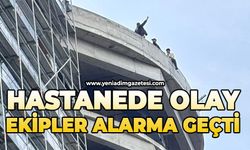 Hastanede olay: Ekipler alarma geçti