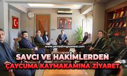 Savcı ve Hakimlerden Çaycuma Kaymakamına ziyaret