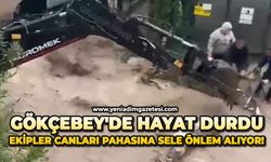 Gökçebey'de hayat durdu: Ekipler canları pahasına sele önlem alıyor!