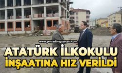 Atatürk İlkokulu inşaatına hız verildi