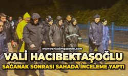 Vali Hacıbektaşoğlu, Zonguldak'taki sağanak sonrası sahada inceleme yaptı
