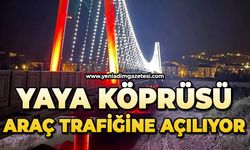 Yaya köprüsü araç trafiğine açılıyor