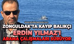 Zonguldak'ta kayıp balıkçı Erdin Yılmaz'ı arama çalışmaları sürüyor