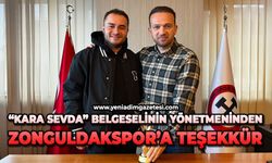 “Kara Sevda” belgeselinin yönetmeninden Zonguldakspor’a teşekkür