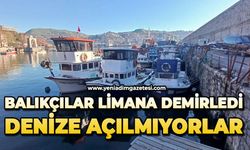 Balıkçılar limana demirledi: Denize açılmıyorlar