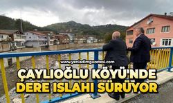 Çaylıoğlu Köyü'nde dere ıslahı sürüyor