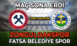 Zonguldakspor-Fatsa Belediyespor maçı sona erdi