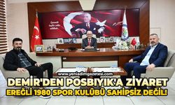 Demir'den Posbıyık'a ziyaret: Ereğli 1980 Spor Kulübü sahipsiz değil!