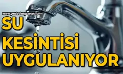 Şebekede arıza meydana geldi: Su kesintisi uygulanıyor