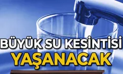 Zonguldak'ta sular kesilecek