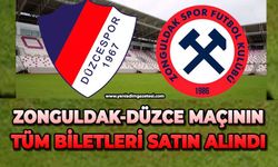 Zonguldak-Düzce maçının tüm biletleri satın alındı