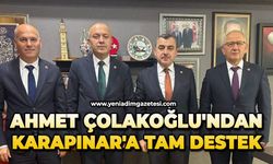Ahmet Çolakoğlu'ndan Karapınar'a tam destek