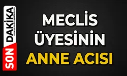 Meclis üyesinin anne acısı