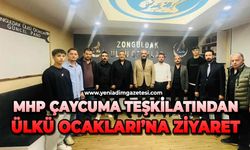 MHP Çaycuma Teşkilatından Ülkü Ocakları'na ziyaret