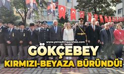 Gökçebey kırmızı-beyaza büründü!