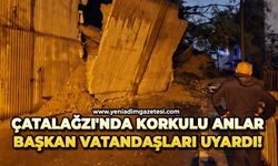 Çatalağzı'nda korkulu anlar: Başkan vatandaşları uyardı!