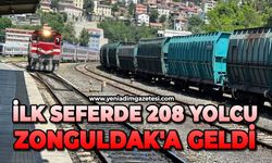 İlk seferde 208 yolcu Zonguldak'a geldi