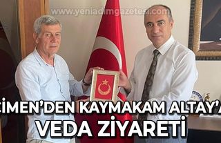 Ahmet Çimen'den Ümit Altay'a veda ziyareti