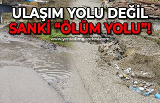 Kilimli - Gelik yolu ölüm tehlikesi saçıyor!