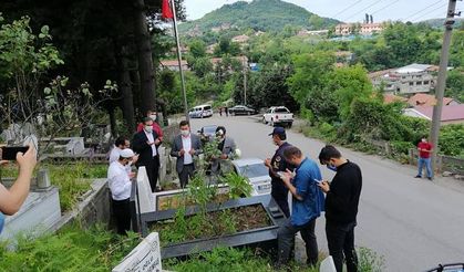 Kilimli’de şehit mezarları ziyaret edildi