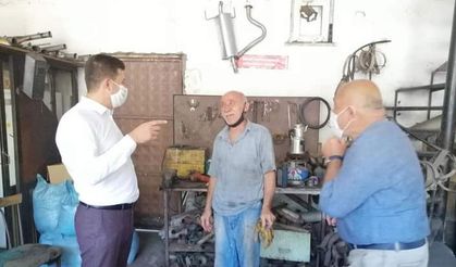 Altun'dan sanayi esnafına ziyaret