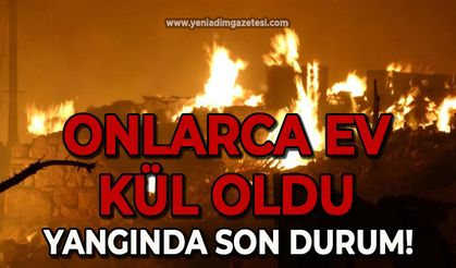 Onlarca ev kül oldu: Yangında son durum!
