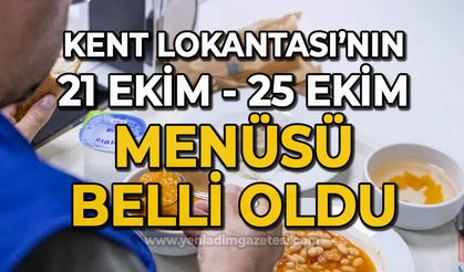 Zonguldak Kent Lokantası'nın 21 Ekim - 25 Ekim tarihleri arasındaki menüsü açıklandı