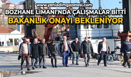 Bozhane Limanı’nda çalışmalar bitti, bakanlık onayı bekleniyor
