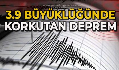 3.9 büyüklüğünde deprem