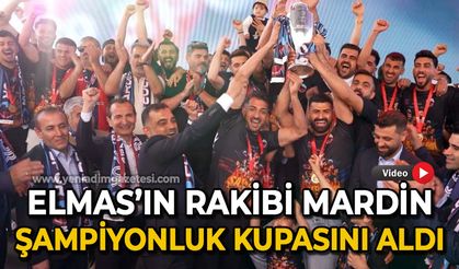 Zonguldakspor'un rakibi Mardinspor şampiyonluk kupasını aldı