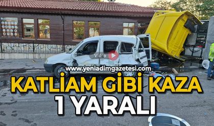 Katliam gibi kaza: 1 yaralı