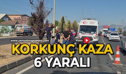 Korkunç kaza: 6 yaralı