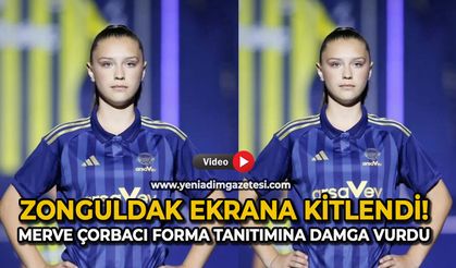 Zonguldak ekrana kitlendi! Merve Çorbacı forma tanıtımına damga vurdu