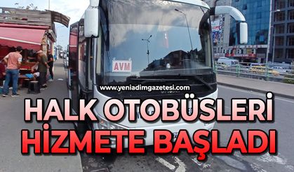 Halk otobüsleri hizmete başladı