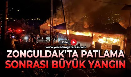 Alevler geceyi aydınlattı: 4 ev 1 iş yeri kullanılmaz hale geldi