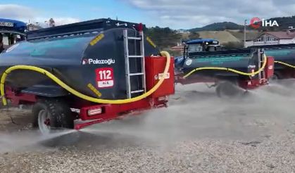 Köylülere yangınlara müdahale için hibe destekli su tankeri kredisi