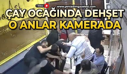 Çay ocağında otururken silahlı saldırıya uğradı: O anlar kamerada