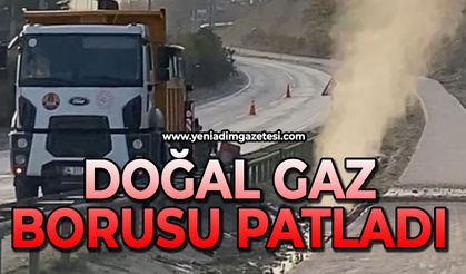 Doğal gaz borusu patladı